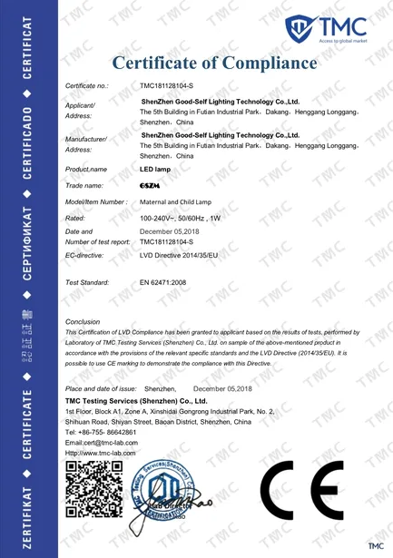 Standard:CE Number:TMC181128104-S